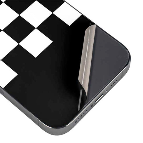 Checkerboard Split iPhone 16 Pro Skin